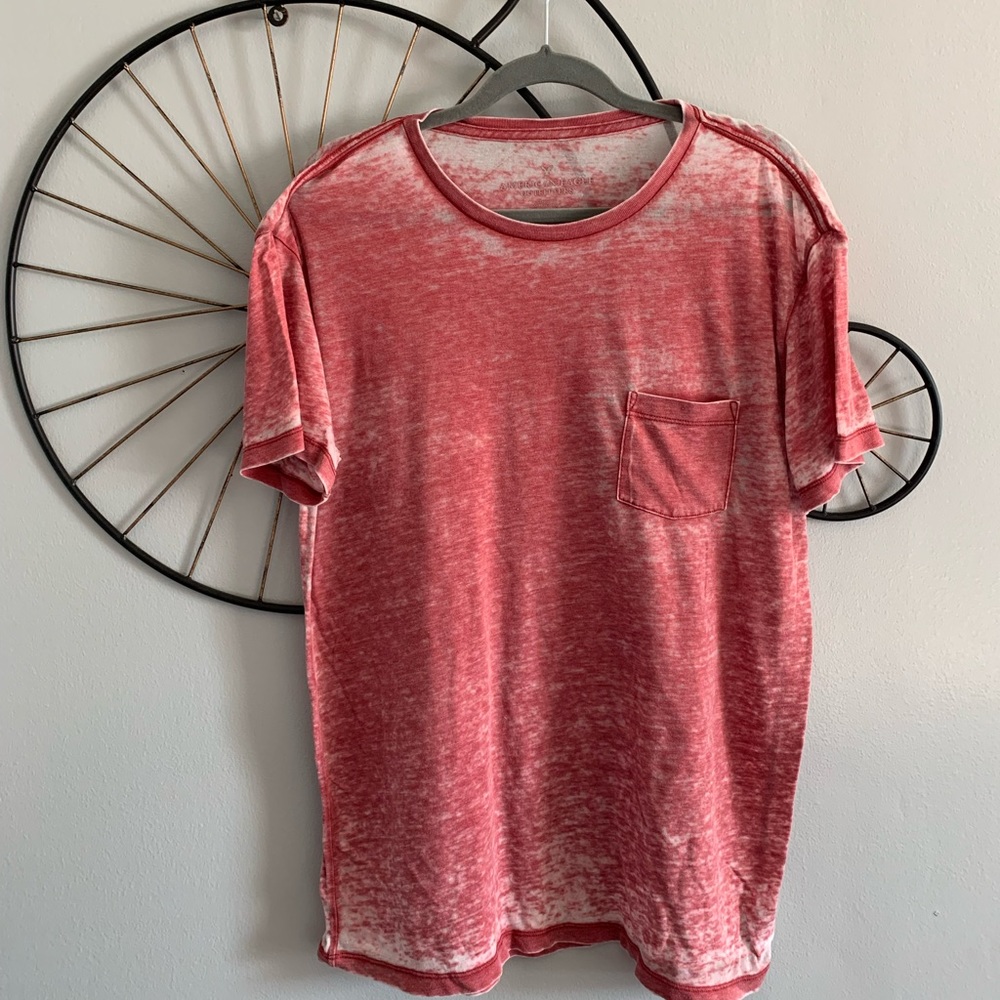 Faded red American Eagle tshirt. Extremely comfortable light airy shirt!